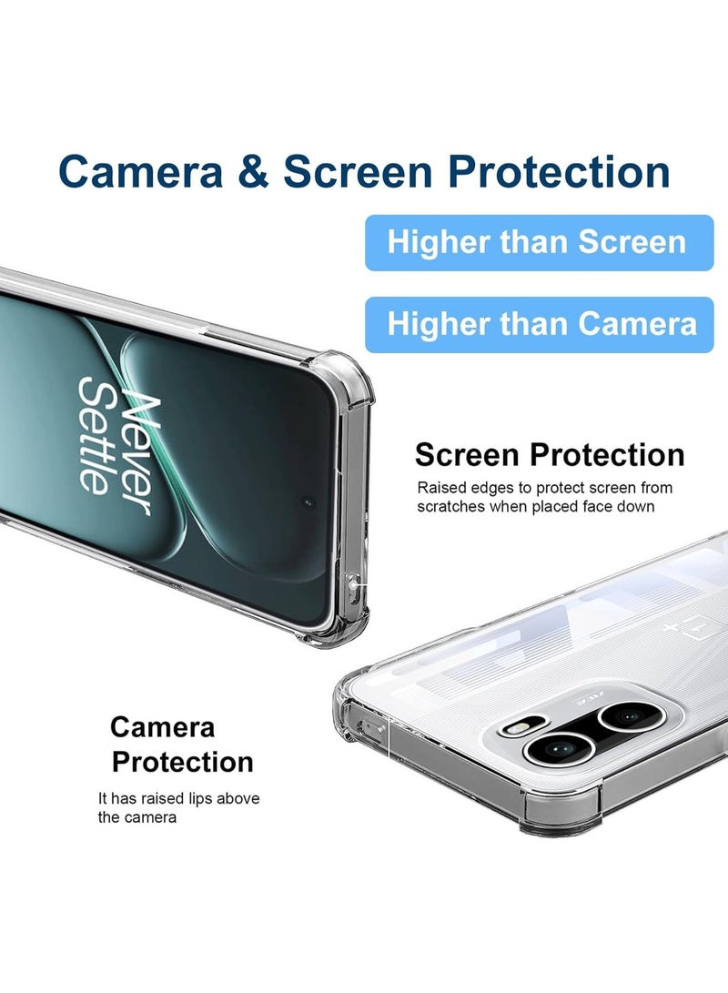 Case for OnePlus 15R 5G Clear Case Cover Soft TPU Case Lightweight Shock Protective Cover with Camera Protection Designed for 1 + 15R 5G - Image 4